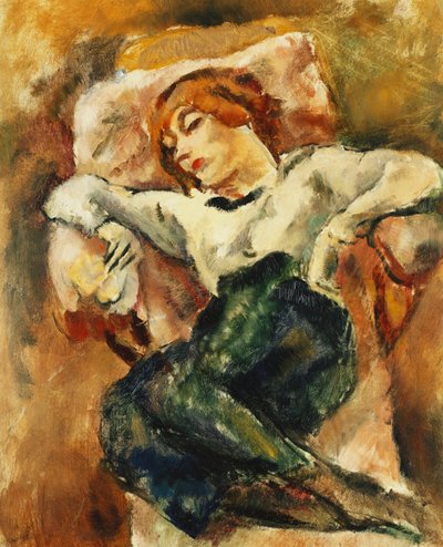 Hermine Repousando; Repositor Hermine, 1916 de Jules Pascin