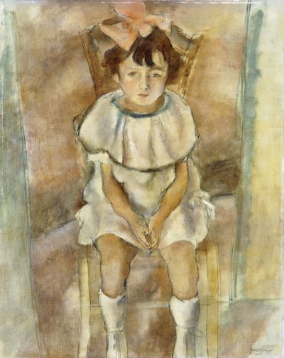 Menina de rosa, 1926 de Jules Pascin