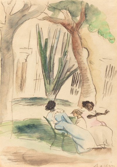 Babás com uma criança de Jules Pascin