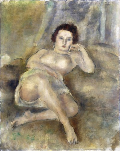 Garota reclinada, 1925 de Jules Pascin