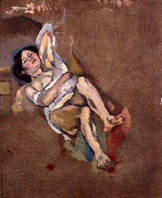 The Limousin Woman, c.1908 (óleo sobre tela) de Jules Pascin
