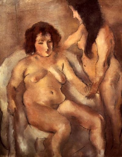 Two Nude Women (The Bordello) c.1919 (oil on canvas) de Jules Pascin