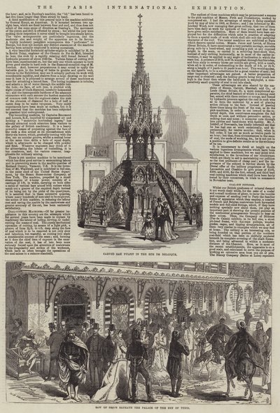 A exposição internacional de Paris de Jules Pelcoq
