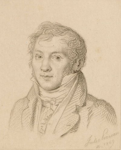 Retrato do violinista e compositor Louis-Luc Loiseau de Persuis 1769-1819, 1849. de Jules Porreau