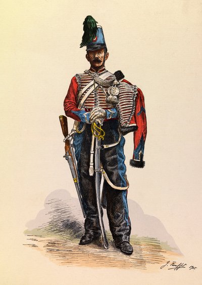 Retrato de um Brigadeiro Hussard de Jules Rouffet (1862-1931) cerca de 1845, Colecção privada de Jules Rouffet
