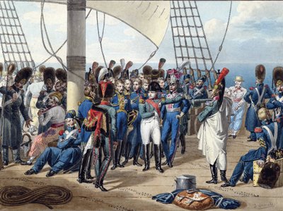 Napoleão Regresso da Ilha de Elba - Vernet, Jules (1792-1843) - 1815 - Aguarela sobre papel - 26,2x34,7 - Colecção Privada de Jules Vernet