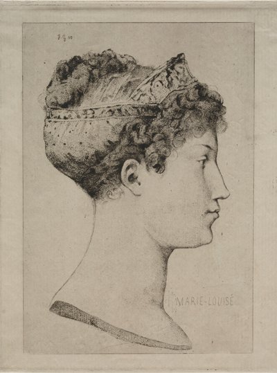Marie Louise no perfil de Jules de Goncourt