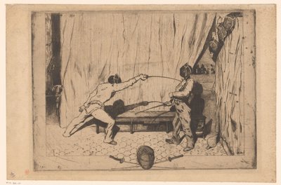 Dois esgrimistas em acção de Jules de Goncourt