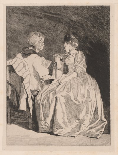 A Palestra (A Leitura) de Jules de Goncourt, after Jean Honoré Fragonard