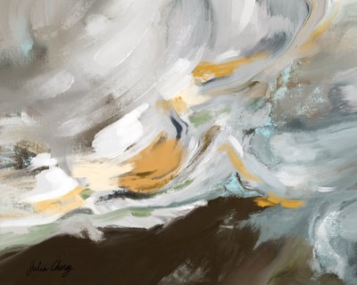 Paisagem abstrata e fluida de Julia Cheney
