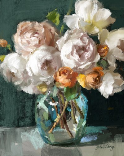 Natureza morta floral delicada de Julia Cheney