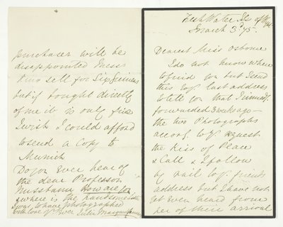 Carta de autógrafos, 3 de março de 1875. de Julia Margaret Cameron