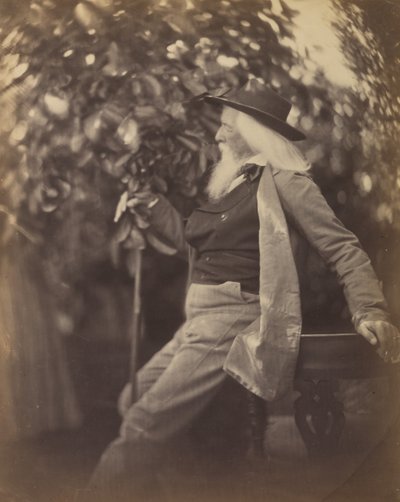 Charles Hay Cameron, Esq., em His Garden at Freshwater, 1865-67. de Julia Margaret Cameron