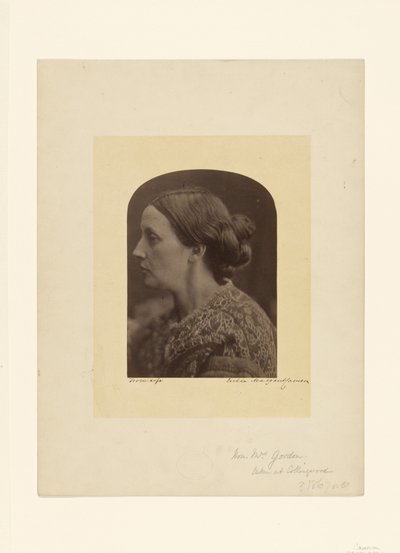 A honorável Sra. Gordon / Caroline Emilia Mary Hershel de Julia Margaret Cameron