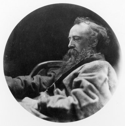 Retrato de George Frederick Watts (foto bw) de Julia Margaret Cameron
