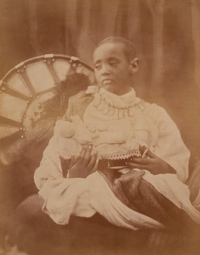 Príncipe Dejatch Alamayou da Abissínia, c.1868 de Julia Margaret Cameron