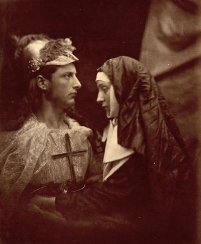 Sir Galahad e a pálida freira, 1879 de Julia Margaret Cameron