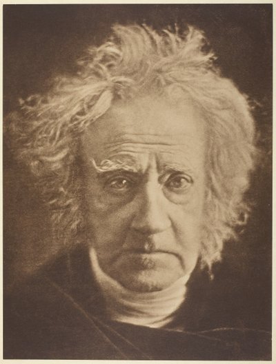 Sir John Herschel, 1867, impresso em 1875. de Julia Margaret Cameron