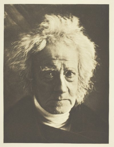 Sir John Herschel, 1867, impresso em Outubro de 1890. de Julia Margaret Cameron