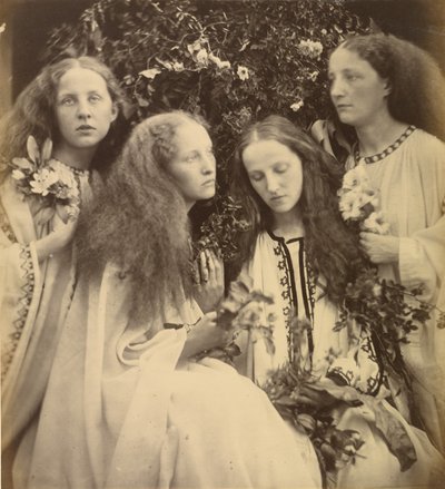 O jardim de botões de rosa das raparigas de Julia Margaret Cameron