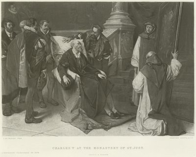 Charles V no Mosteiro de St Just gravure de Juliaan de Vriendt