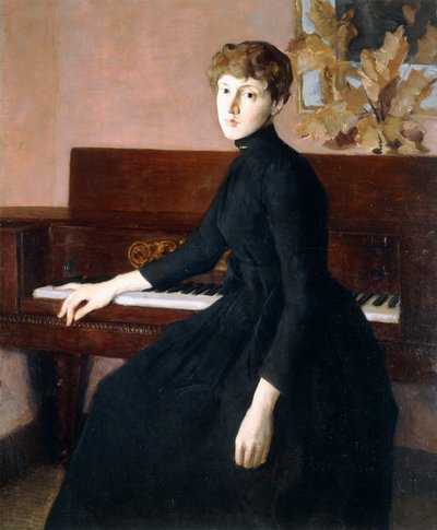 No piano, de Julian Alden Weir