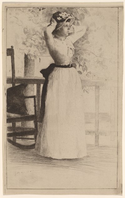 Retrato da senhorita Hoe de Julian Alden Weir