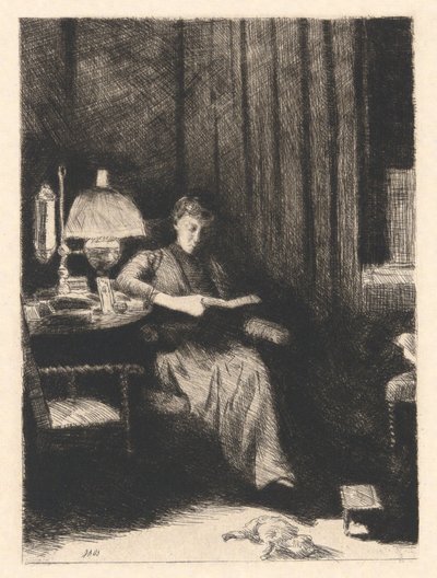 A Lâmpada da Noite de Julian Alden Weir
