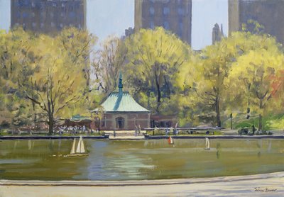 O Lago Boating, Central Park, Nova York, 1997 de Julian Barrow