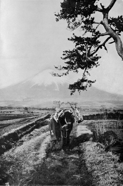 Camponeses da região de Fuji não pelo nome, mas apenas como O Yama, a Montanha Honrosa, c1900, de Julian Leonard Street