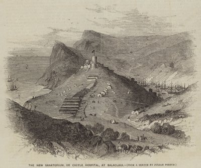 O Novo Sanatório, ou Castle Hospital, em Balaclava de Julian Portch