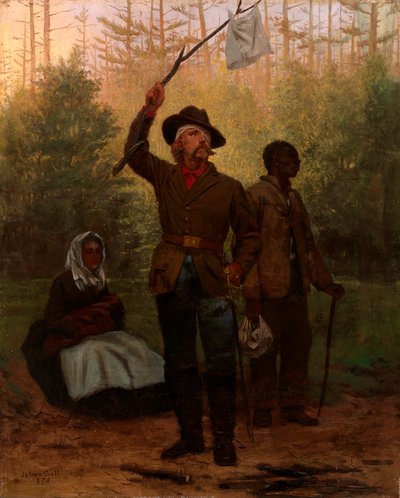 Rendição de um soldado confederado, 1873. de Julian Scott