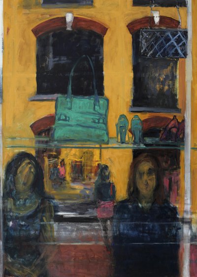 Inside Outside (acrílico e óleo sobre tela) de Julie Held