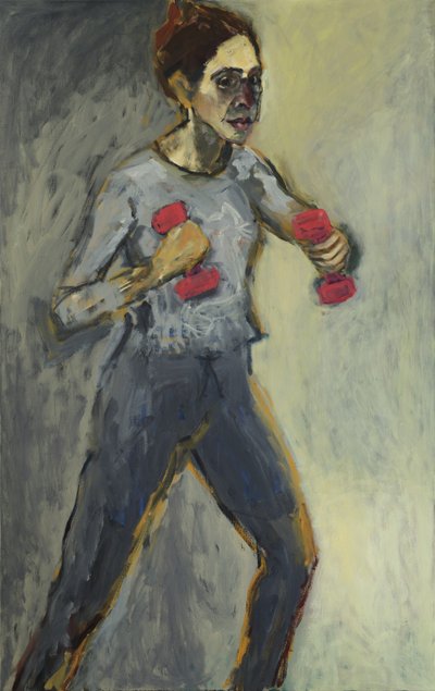 Auto-Retrato, 2015, (acrílico e óleo sobre tela) de Julie Held