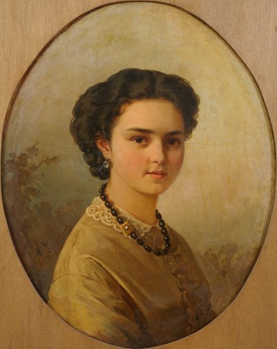Retrato de uma senhora de Julie Wilhelmine Hagen-Schwarz