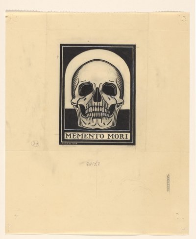 Crânio humano Memento mori (título no objeto) de Julie de Graag (signed by artist)