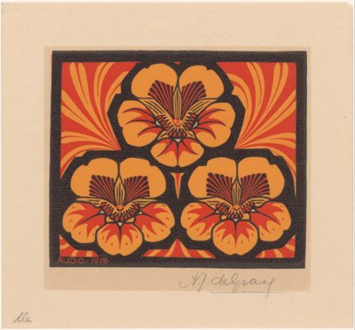 nasturtium de Julie de Graag (signed by artist)
