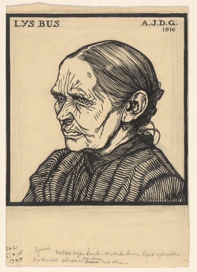 Autocarro Portret van Lys Lys Bus (título no objeto) de Julie de Graag (signed by artist)