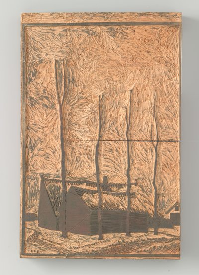 Quatro árvores perto de casas de Julie de Graag (signed by artist)