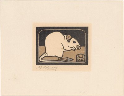 Rato sentado de Julie de Graag (signed by artist)
