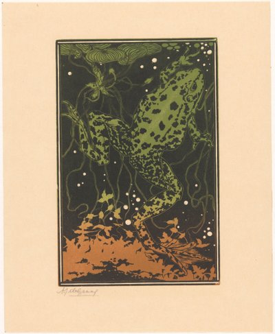 Sapo de natação de Julie de Graag (signed by artist)