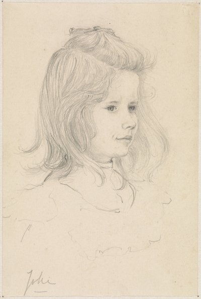 Retrato de menina de brincadeira de Julie de Graag