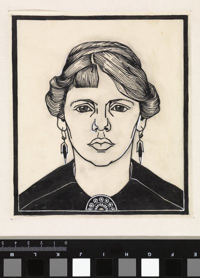 Retrato de uma mulher, de frente de Julie de Graag