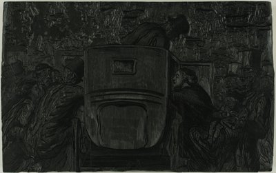 Na Exposição Universal. O visitante encontrará facilmente qualquer meio de transporte para retornar ao seu hotel de Julien Antoine Peulot