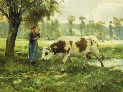 Vacas no pasto de Julien Dupre