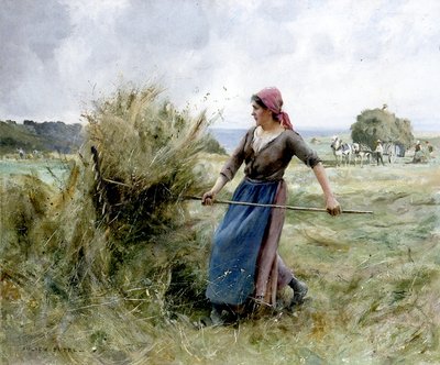 Feno (óleo sobre tela) de Julien Dupre