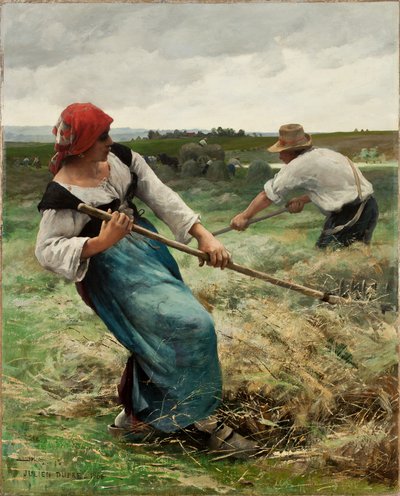 Os fabricantes de feno, 1888 de Julien Dupre