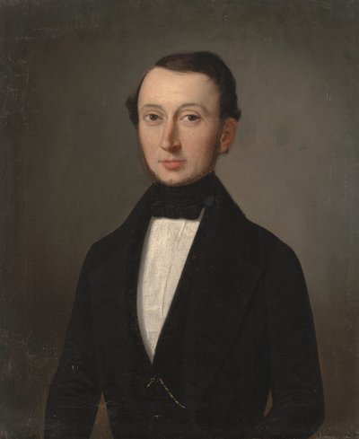 Retrato de um cavalheiro crioulo, c.1835-37 (óleo sobre tela) de Julien Hudson