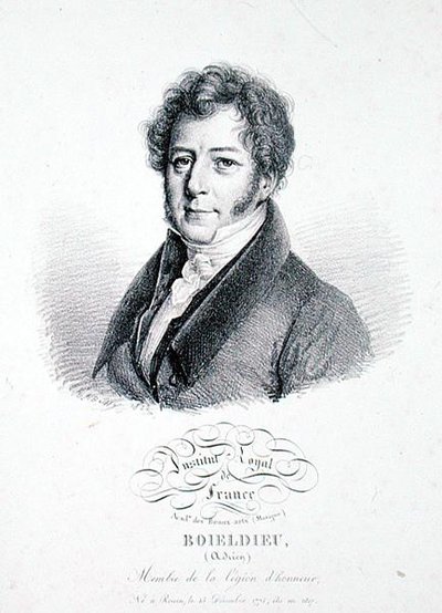 François Adrien Boieldieu (1775-1834) 1828 (litografia) de Julien Leopold (after) Boilly
