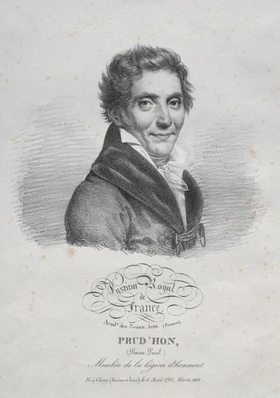 Pierre Paul Prudhon, 1820. de Julien Leopold Boilly